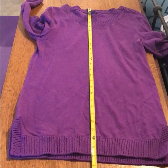 Gap- soft purple crew sweater - Picture 6 of 8